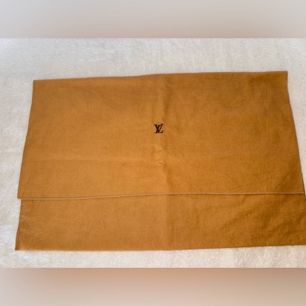 Louis Vuitton flap dust bag.